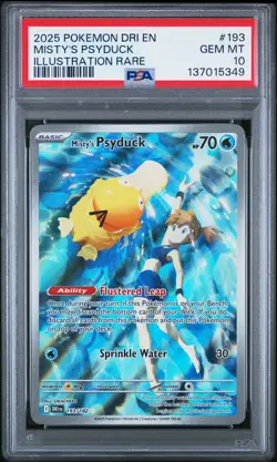 Misty'S Psyduck Pokemon Dri En-Destined Rivals 193 NM PSA 10 - Image 1