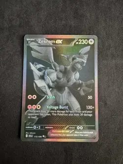 Pokemon TCG: Zekrom ex 172/086 Black White Rare - Black Bolt - Image 1