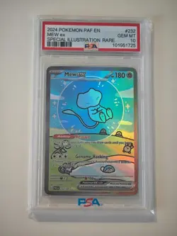 Pokemon Mew ex Card #232 Special Illustration Rare PSA10 Genuine Authentic - Image 1