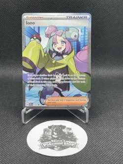 Pokemon TCG Iono SVP 124 SVP Black Star Promos Holo Trainer-Supporter Promo - Image 1