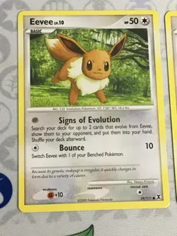 D1262 POKEMON TCG RISING RIVALS EEVEE 59 SNORLAX 81 LP COMMON - Image 2