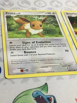 D1262 POKEMON TCG RISING RIVALS EEVEE 59 SNORLAX 81 LP COMMON - Image 3