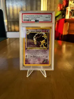 2000 Pokemon GYM CHAL. PSA 8 Sabrina's Alakazam 1st Edition 16/132 | NM-MT | EN - Image 2