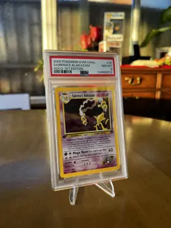 2000 Pokemon GYM CHAL. PSA 8 Sabrina's Alakazam 1st Edition 16/132 | NM-MT | EN - Image 4