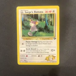 Pokemon TCG Lt. Surge's Rattata Gym Challenge 85/132 Regular LP - Image 1