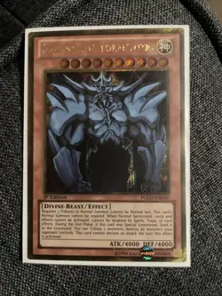 YuGiOh TCG Obelisk The Tormentor Premium Gold PGLD-EN030 Secret Rare 1st Edition - Image 1