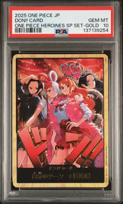 2025 ONE PIECE JPN ONE PIECE HEROINES SPECIAL SET GOLD DON!! CARD PSA 10 - Image 1