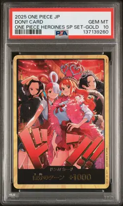 2025 ONE PIECE JPN ONE PIECE HEROINES SPECIAL SET GOLD DON!! CARD PSA 10 - Image 1