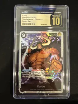 Kaido OP08-079 Super Rare One Piece TCG English Two Legends CGC PRISTINE 10 - Image 1