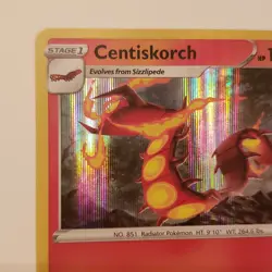 Pokemon Card Centiskorch 10/73 Holo Rare Champions Path Mint - Image 3