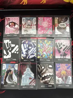 Lot of Japanese One Piece DON Cards - 12 Near Mint - Image 1