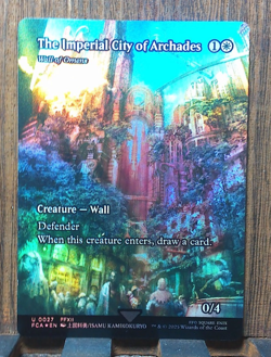 MTG The Imperial City of Archades - Wall of Omens (FOIL Showcase) Final Fantasy. - Image 1