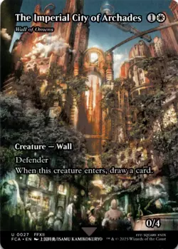 MTG The Imperial City of Archades - Wall of Omens (Showcase) Normal NM FIN Magic - Image 1