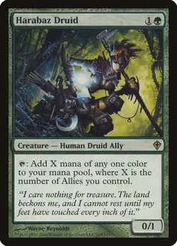 Harabaz Druid x1 Lightly Played - LP - MTG Worldwake - MTG - Image 1