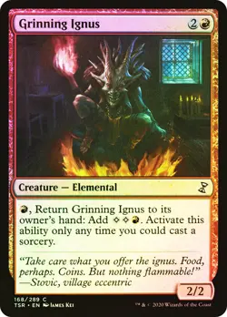 MTG FOIL Grinning Ignus - Time Spiral Remastered #168 - Image 1