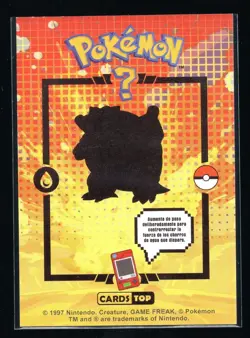 BLASTOISE #009 - Card Tops Pokedex Database - Pokemon *GOLD HOLO FOIL DESIGN* - Image 2