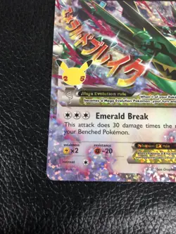 B6 Pokemon M Rayquaza EX Celebrations Classic Collection Holo Ultra Card 76/108 - Image 5