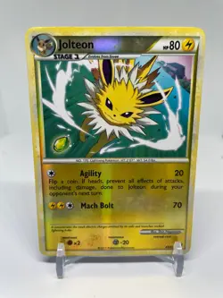 Jolteon 45/95 - Heartgold Soulsilver HGSS Reverse Holo Uncommon Pokemon TCG MP - Image 1