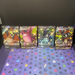 Pokemon TCG Shiny Full Art Black Star Promo Lot Of 4. LP Because Of Back Corners - Image 1