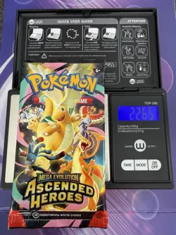 VERY HEAVY! 22.65g Pokemon TCG Ascended Heroes Booster Pack (SEALED) GOD PACKU! - Image 1