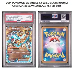 2014 POKEMON XY2 WILD BLAZE M CHARIZARD ex WILD BLAZE 1ST ED #89 ULT RARE PSA10 - Image 4