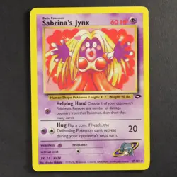 Sabrina's Jynx 57/132 Gym Challenge Pokemon TCG Common/Uncommon VG Condition - Image 1