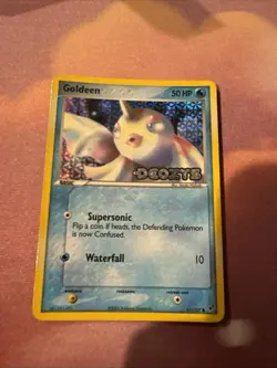 Goldeen 61/107 REVERSE HOLO Pokemon EX Deoxys LP 2005 - Image 1