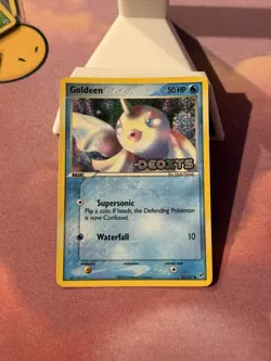 Goldeen 61/107 REVERSE HOLO Pokemon EX Deoxys LP 2005 - Image 3