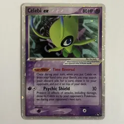 Pokemon TCG Celebi Ex 17/17 POP Series 2 Ultra Rare Holo 2005 Vintage HP Single! - Image 1