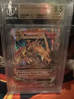 2016 POKEMON XY EVOLUTIONS #13 M CHARIZARD EX BGS 9.5 - Image 1