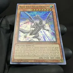 NM - x3 Set - Blue-Eyes Solid Dragon - 1st Ultra (B,G,P) - LDS2-EN014 - Yu-Gi-Oh - Image 3