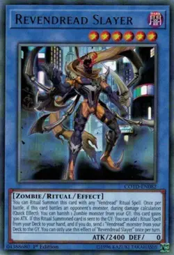 Yugioh! LP Revendread Slayer - COTD-EN082 - Rare - 1st Edition Lightly Played, E - Image 1