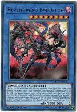 Yugioh! LP Revendread Executor - FLOD-EN082 - Rare - 1st Edition Lightly Played, - Image 1