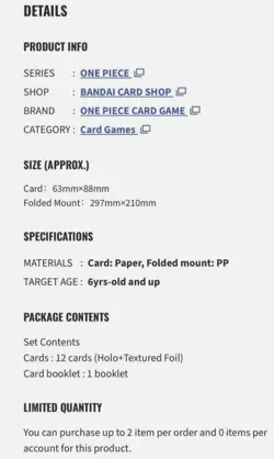 ONE PIECE Card Game Premium Card Collection Best Selection Vol. 6 PRESALE - Image 3