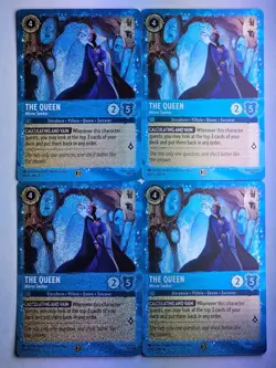 4X Playset PROMO The Queen Mirror Seeker Glimmer Foil Disney Lorcana Costco - Image 1