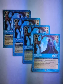 4X Playset PROMO The Queen Mirror Seeker Glimmer Foil Disney Lorcana Costco - Image 3