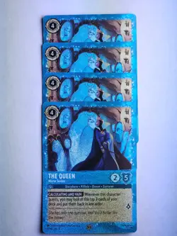 4X Playset PROMO The Queen Mirror Seeker Glimmer Foil Disney Lorcana Costco - Image 4