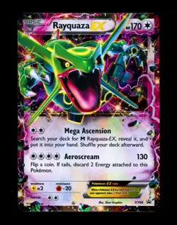 2015 Pokemon RAYQUAZA EX Black Star Promo HOLO Foil Rare XY Set Card #XY66 NM - Image 1