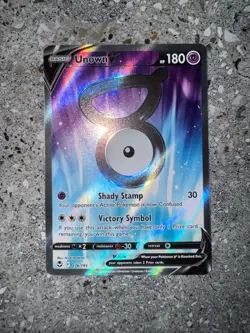 Pokemon TCG Cards Unown V 176/195 Silver Tempest Full Art Ultra Rare - Image 3