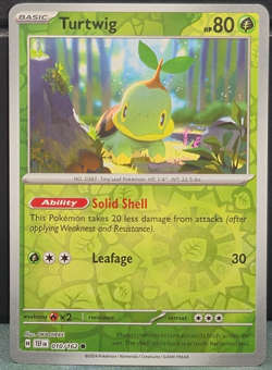 Turtwig 010/162 REVERSE HOLO Pokemon Temporal Forces Near Mint Card Game TCG - Image 1