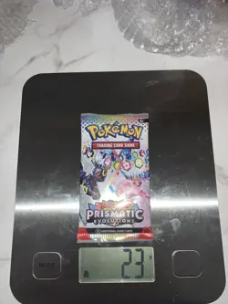 Pokemon Prismatic Evolutions HEAVY Pack 23 G . 🔥Possible GOD packU! - Image 1