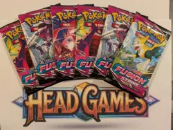 6 sealed packs: Pokemon TCG Sword and Shield Fusion Strike Booster Pack CCG - Image 1