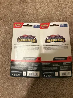 Pokemon TCG Twilight Masquerade Checklane Blister Steelix Cosmos Holo Set Of 2 - Image 2