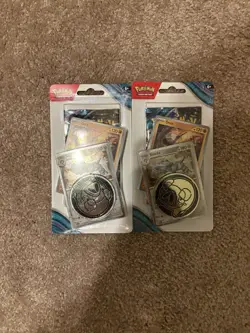 Pokemon TCG Twilight Masquerade Checklane Blister Steelix Cosmos Holo Set Of 2 - Image 5