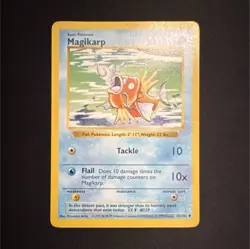 Pokemon Magikarp 35/102 Base Set Uncommon Regular 30 HP Basic Card - Image 1