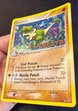 Breloom 3/107 2005 EX Deoxys Pokemon Card TCG Reverse Holo Rare Stamped - Hp - Image 3
