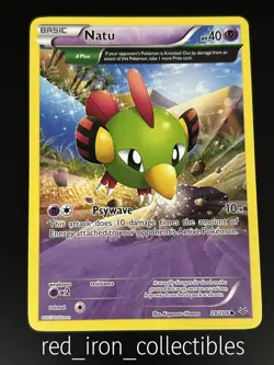 Natu 28/108 Half Art Common Roaring Skies XY Pokemon Card 2015 - Image 1