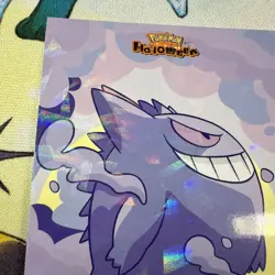 Cracked Ice Holo Gengar Flying Database Non-TCG Pokemon Card - Image 2