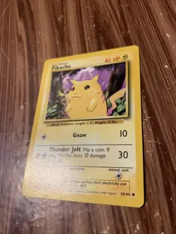 PIKACHU - 58/102 - Base Set - Pokemon Card - Base Set TCG - Image 2