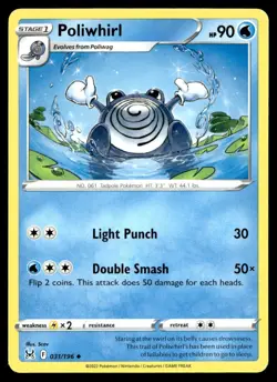 Poliwhirl 31/196 Pokemon Card Lost Origin Uncommon 90 HP Near Mint H33 - Image 1